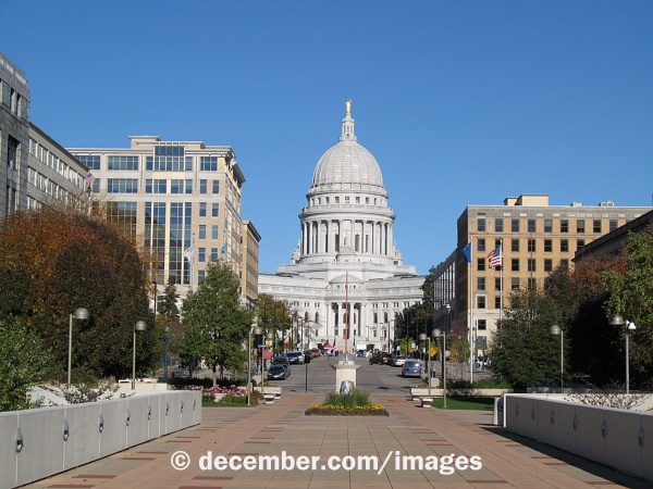 Wisconsin Capitol Monona Terrace View Wisconsin Capitol Monona Terrace View