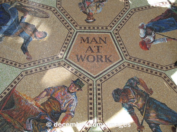 Grohmann Museum Tile Entrance
