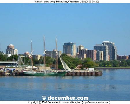 Lakeshore State Park Habor Island View of Denis Sullivan Lakeshore State Park Habor Island View of Denis Sullivan