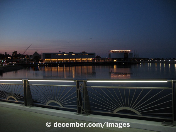 Lakeshore State Park Night View off Bridge Lakeshore State Park Night View off Bridge