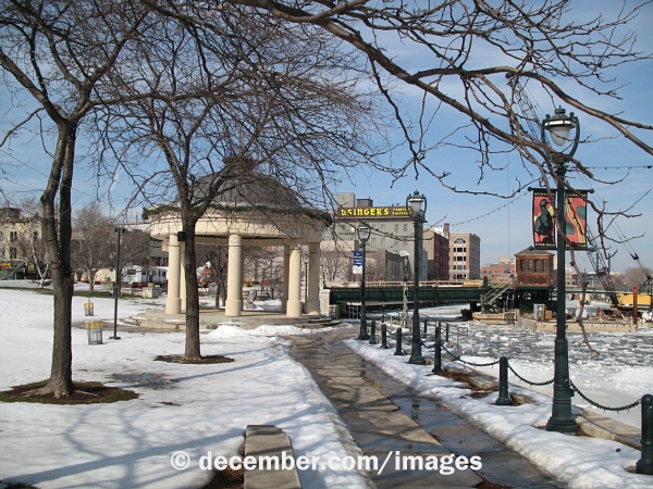 Pere Marquette Park Riverwalk Winter Pere Marquette Park Riverwalk Winter