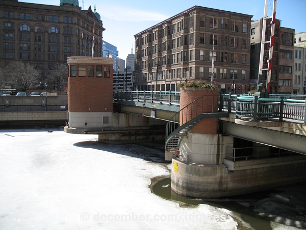 Wells Street Bridge Winter View Wells Street Bridge Winter View